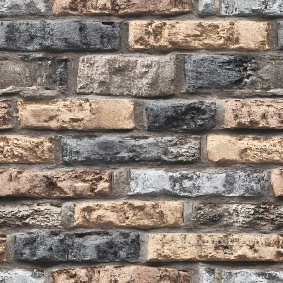 Cracked Brick Wall Texture with Rough, Weathered Surface Brick texture preview