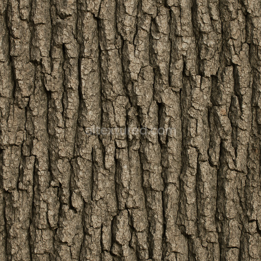 Aged Oak Bark Texture Seamless 1024X1024