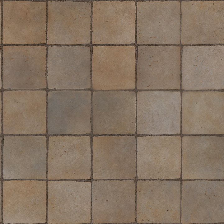 Tiles Square Ceramic - Grid Beige Floor Square Ceramic Regular seamless PBR texture preview