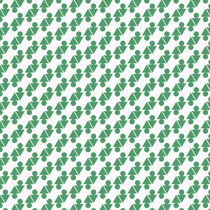 with Repeating Green Geometric Pattern seamless PBR texture preview