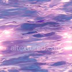 seamless Seamless 3D Water PBR Texture with Stylized Purple and Pink Reflective Waves texture 8k free download PBR