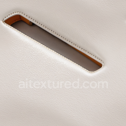 seamless Seamless 3D White Pebbled Leather PBR Texture with Fine Grain and Neat Stitching texture 8k free download PBR