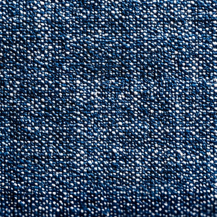 Cracked Denim Fabric with Blue and White Worn Fibers seamless PBR texture preview