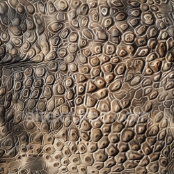 seamless Seamless 3D PBR embossed reptile-pattern leather texture with tan and brown tones texture 8k free download PBR