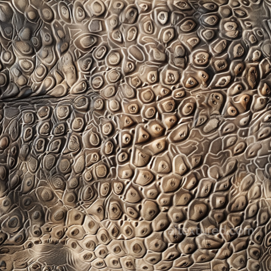 Embossed Reptile-Pattern Leather Texture With Tan And Brown Tones Leather texture preview