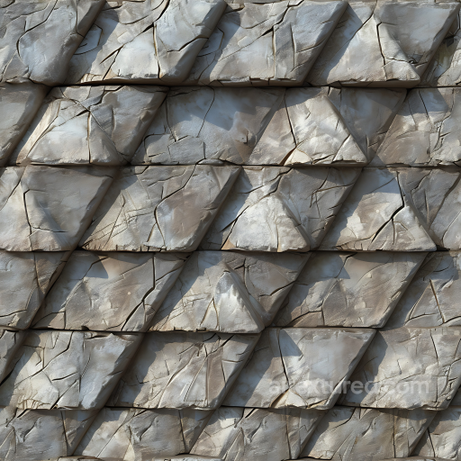 Weathered Stone Wall Tiles Texture with Cracked Detail seamless Stone PBR texture