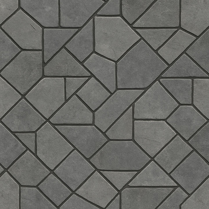 Geometric Stone Floor seamless PBR texture preview
