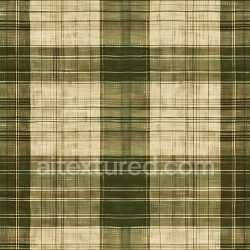 seamless Seamless 3D PBR Plaid Fabric Texture in Olive Green and Beige Tones with Painted Brushstroke Style texture 8k free download PBR