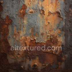 seamless Seamless 3D Rusty Metal PBR Texture with Cracked, Pitted Rust Patterns texture 8k free download PBR