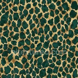 seamless Seamless 3D PBR Leopard Print Fabric Texture in Deep Green and Tan texture 8k free download PBR