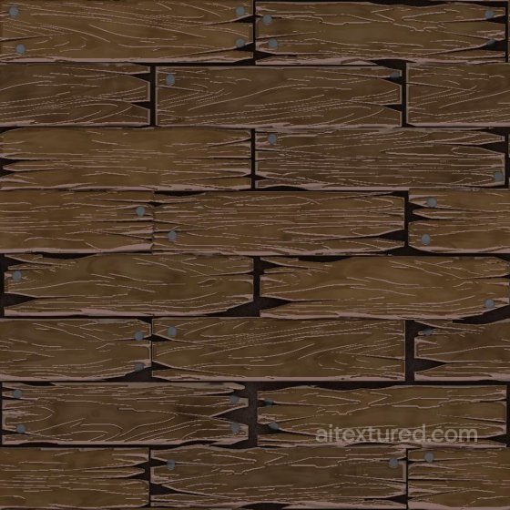 Stylized Wood Plank Texture | Free PBR Wood texture preview