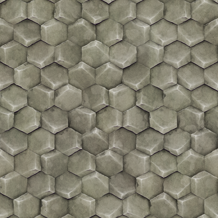 Blocks Concrete seamless PBR texture preview