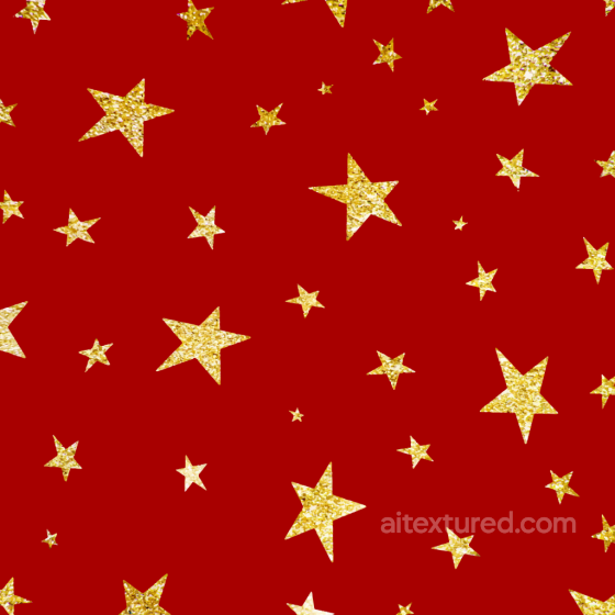 Christmas Glitter Texture of Gold Glitter Stars on Red Background Christmas glitter texture preview