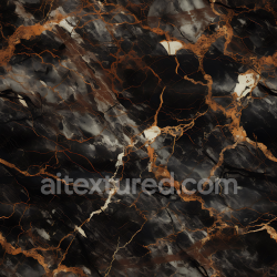 seamless Seamless 3D Brown and Black Marble PBR Texture Featuring Gold Vein Patterns texture 8k free download PBR
