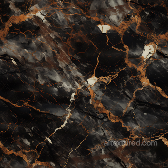 Brown and Black Marble PBR Texture Featuring Gold Vein Patterns Marble texture preview