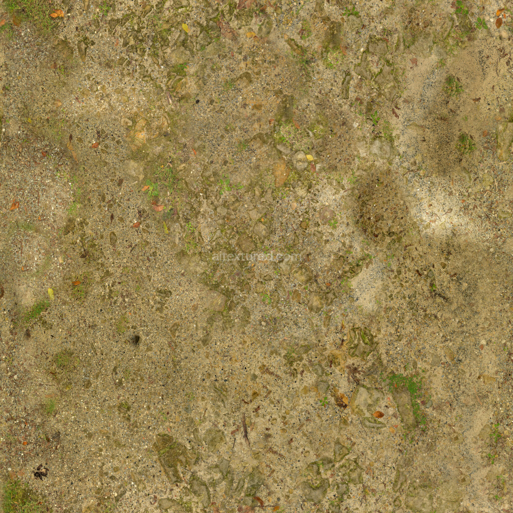 Seamless PBR ground texture with natural details