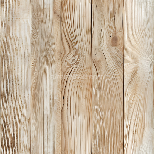 Seamless 3D Pine Wood PBR Texture Featuring Natural Knots and Grain Detail