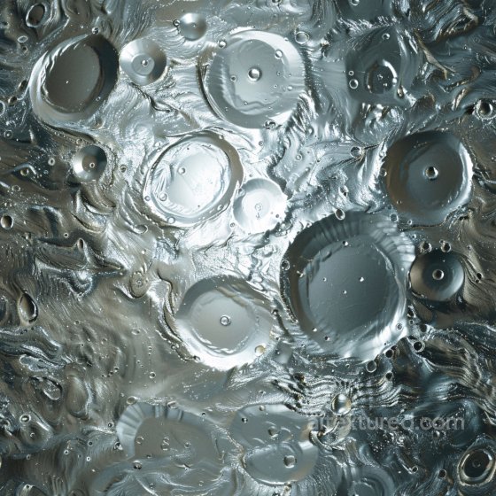 Glossy Liquid Surface Seamless Texture with Bubble Patterns Glossy texture preview