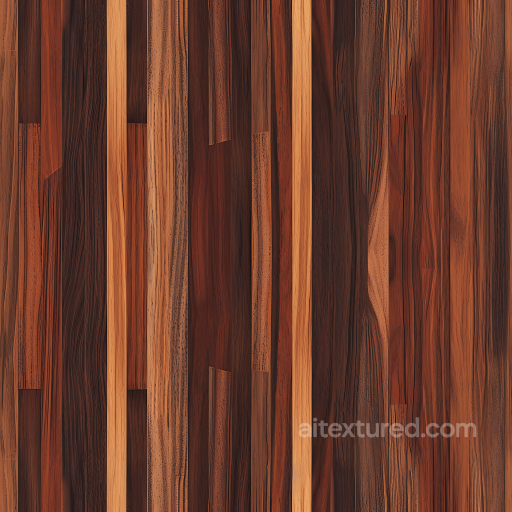 Exotic Wood Plank Floor PBR Texture with Rich Grain Variation and Warm Tones seamless Wood PBR texture