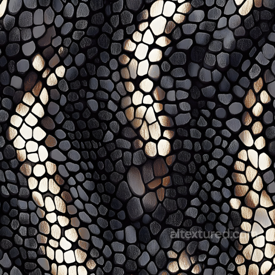 Reptilian Skin PBR Texture with Detailed Scale Pattern and Natural Sheen Skin texture preview