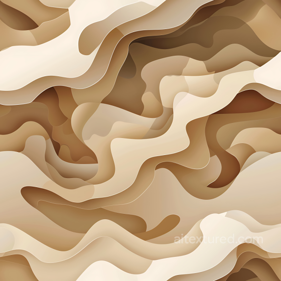 Stylized Desert Camouflage PBR Texture with Soft Layered Shapes and Warm Tones Color Camouflage texture preview