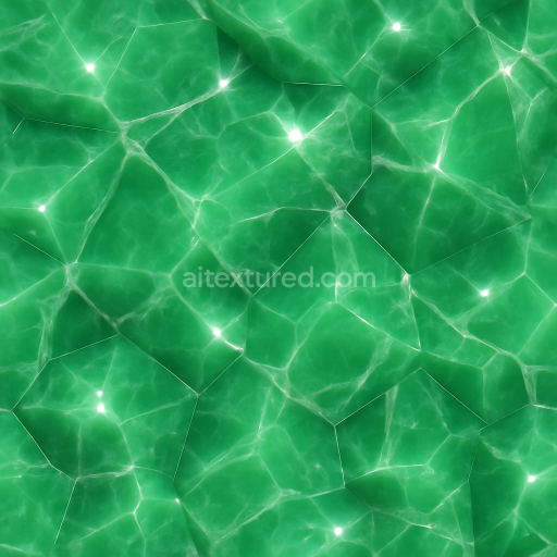 Seamless 3d texture pbr 8k jade polished crystal vein with glossy finish and light dispersion sparkle effect