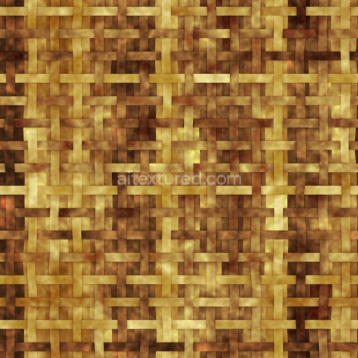 Archviz Furniture Substance Designer Weave Wicker Wood — Seamless PBR Texture