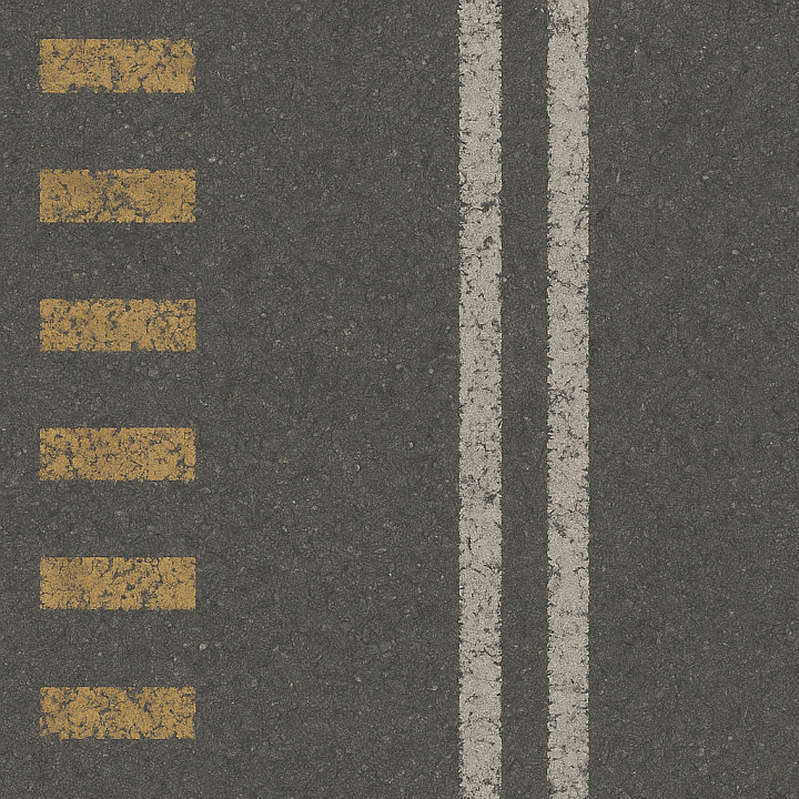 Painted Road Markings Worn Asphalt seamless PBR texture preview