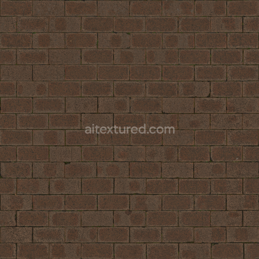 Brick Floor — Weathered Worn Brick Worn Brick Bricks — PBR seamless 3D texture