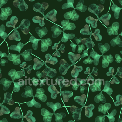 seamless Seamless 3D PBR Shamrock Leaf Texture with Dark Green Background texture 8k free download PBR