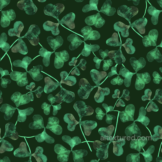 Shamrock Leaf Texture with Dark Green Background St patrick texture preview