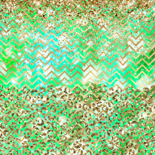 Seamless Green and Gold Glitter Chevron 3D PBR Fabric Texture seamless St patrick PBR texture