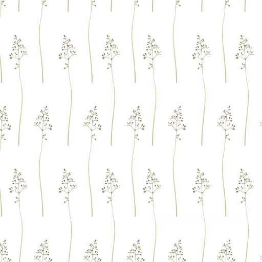Delicate Watercolor Greenery Sprigs on White Seamless Texture seamless watercolor greenery  PBR texture
