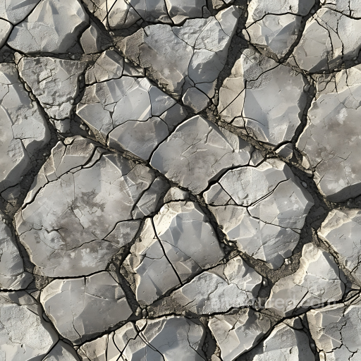 cracked stone ground PBR texture with weathered slabs seamless Stone PBR texture