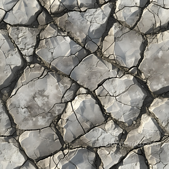 cracked stone ground PBR texture with weathered slabs Stone texture preview