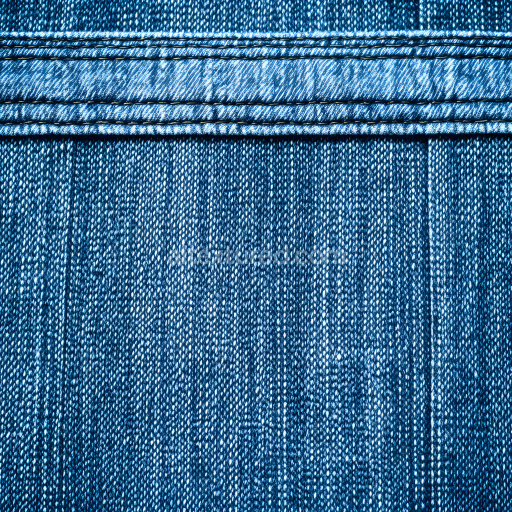 Seamless 3D PBR Cracked Denim Fabric Texture with Detailed Stitching