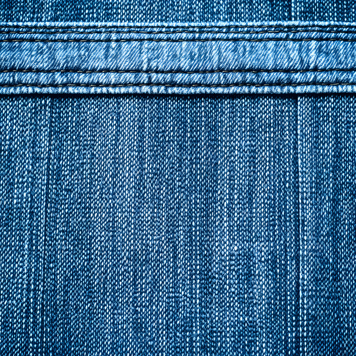 Cracked Denim Fabric with Detailed Stitching seamless PBR texture preview
