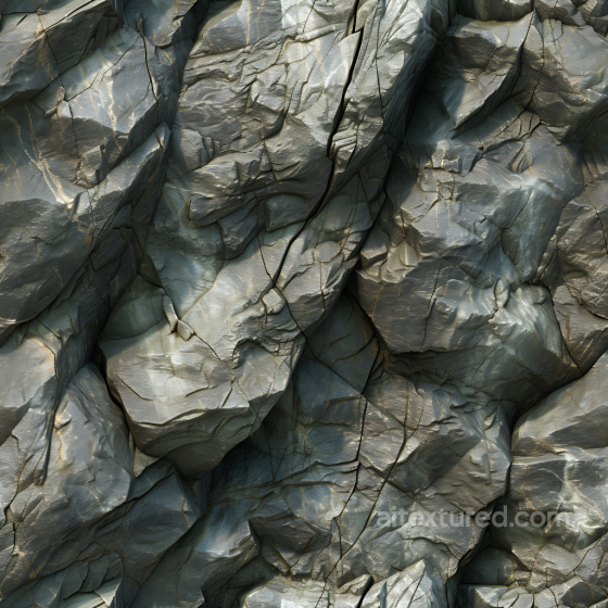 Cliff Rock PBR Texture with Detailed Cracks and Weathered Surfaces Stone texture preview