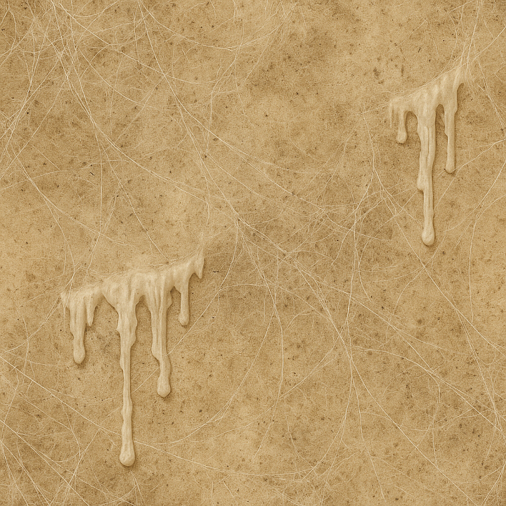 Cobweb Strands And Spider Silk With Candle Wax Overlay seamless PBR texture preview