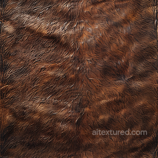 Distressed Brown Leather Seamless Texture with Detailed Wrinkles seamless Leather PBR texture