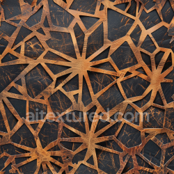 seamless Seamless 3D Distressed Cracked Brown Leather PBR Texture with Geometric Pattern texture 8k free download PBR