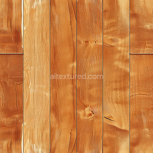 Seamless 3D PBR Light Pine Wood Floor Texture with Natural Grain and Knots