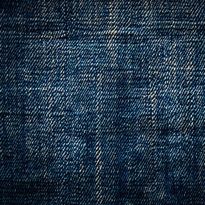 Cracked Denim Fabric with Worn Hole Details seamless PBR texture preview