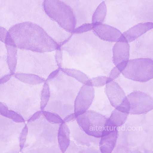 Watercolor Texture Featuring Soft Purple Circular Overlaps seamless Watercolor texture PBR texture