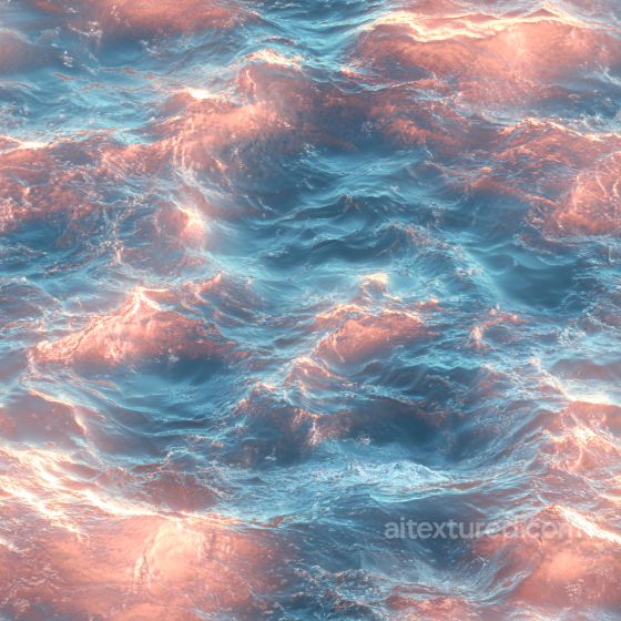 Water Texture Featuring Gentle Waves with Warm Reflective Highlights Water texture preview