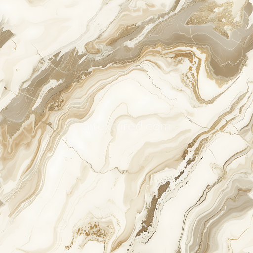 Seamless 3D Ivory and Champagne Marble PBR Texture with Elegant Vein Patterns