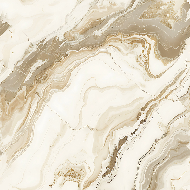 Ivory and Champagne Marble with Elegant Vein Patterns seamless PBR texture preview