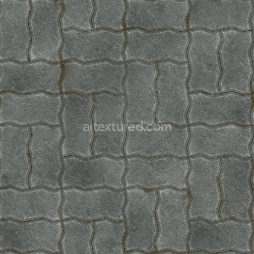 Paving Stones Tileable Seamless Pbr Texture Dark Rough Weathered Gritty