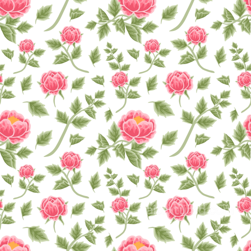Seamless Pink Flower 3D PBR Texture with Stylized Floral Pattern seamless Pink Flower PBR texture