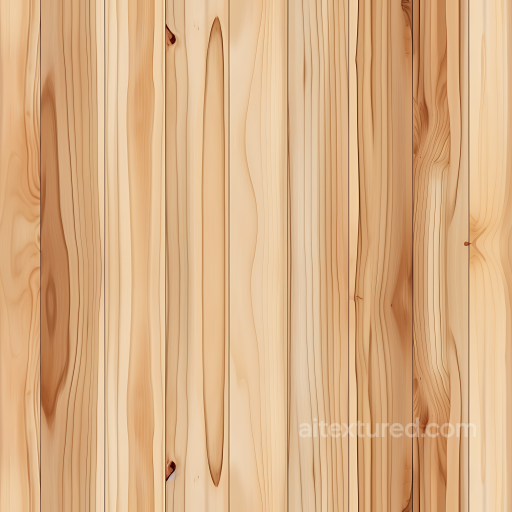 Pine Wood Planks PBR Texture with Light Natural Grain seamless Wood PBR texture